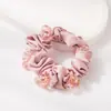 He Ming Adornos Estilo Coreano Simple Color Sólido Seda Cristal Goma para el Cabello Lujo Ligero Sensación de Alta Gama Cola de Caballo Alta Elasticidad Cuerda para el Cabello Accesorios para el Cabello para Mujeres