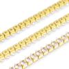 Fileira Horizontal de Zircônia em Forma de Marquise Corrente de Diamante com Garras Cobre Incrustado com Diamantes AAA Corrente de Zircônia Fabricante Ecológico Atacado Roupas Joias