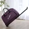 Bolsa de Viaje con Ruedas de Gran Capacidad con Logo Impreso Bolso de Hombro para Mujer Bolsa de Viaje para Hombre Maleta de Cabina Plegable Estilo K Bolsa de Viaje con Ruedas