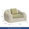 Sofá Silla de Patio para Villa al Aire Libre Cuerda Tejida Protector Solar Impermeable para Exteriores Mesa de Café de Pizarra de Gama Alta Cubierta para Mesa y Silla