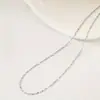 Collar de plata S925 para mujer, cadena de estrellas simple, cadena de plata, cadena para clavícula Joker de moda, venta al por mayor directa de fábrica