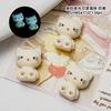 Acessórios de unha de gato macaron de cor sólida transparente de gelo luminosos fofos tridimensionais kt gato material peça de unha acessórios diy