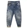 Calça Jeans Masculina Moda Outono Inverno Marca Fashionável Costura Reta Solta Casual Skinny Longa Estilo Coreano Moda Masculina