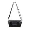 Bolsa quadrada pequena casual minimalista estilo coreano, nova coleção outono 2026, bolsa de ombro única e estilosa com textura retrô, bolsa transversal moderna