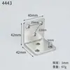Soporte de Ángulo Engrosado Fijador de Ángulo Recto de 90 Grados Soporte de Hierro Triangular para Gabinete Conector de Refuerzo para Muebles Soporte Triangular para Estante