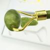 Suministro directo de fábrica Jade Rodillo masajeador facial Blanco verde Jia Cui doble cabeza recipiente de belleza Xiuyu caja de regalo