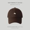Gorra de béisbol bordada con zorro estilo coreano para mujer, primavera y verano, nueva gorra para el sol que combina con todo, con cara visible, pequeña gorra de algodón suave para hombre.