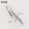Árbol de la Vida de Grava de Cristal Natural Marcapáginas Corazón de Cristal Aleación Pluma Estilo Europeo y Americano Retro Marcapáginas Joyería al por Mayor