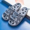 Pantuflas Lidani Home al por Mayor Agujero de Drenaje Baño Arrastre Verano para Mujer Baño Secado Rápido Pareja Suaves Chanclas de Goma Pelo de Hombre