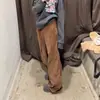 Calça AvocaMagic Veludo Cotelê Duas Cores Perna Reta Com Cinto Solta Casual Moda Inverno 2026