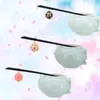 Venta directa flor color rosa cereza novia pasador de pelo acrílico accesorios para el cabello antiguos estilo japonés y coreano material paso pasador de pelo retro