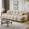 Sofá cama minimalista italiano Roche Bobois para sala de estar y estudio, sofá de línea recta en tela francesa para apartamentos pequeños, modelo nuevo de moda