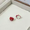 Aretes de Manzana Navideños, Diseño Lindo, Dulce e Interesante, Sencillo y Versátil, Atmósfera Festiva, Aretes de Año Nuevo