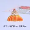 Desenho Animado Pão Casa Criativo Comida Brinquedos Artesanal DIY Joias Acessórios Cola de Creme Resina Pequenos Acessórios Materiais Atacado