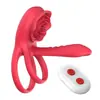Xiangmuyuan Electronics Anillo Vibratorio de Segunda Generación Transfronterizo Anillo para Pene con Control Remoto Inalámbrico Anillo Doble Resonante Juguete para Adultos