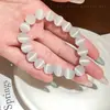 Pulsera de Ojo de Gato de Colores, Pulsera de Temperamento Fresco y Dulce, Pulsera Versátil de Nicho de Gama Alta para Mujer