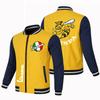 Chaqueta de Moda Americana Deportiva con Cremallera Delgada para Hombre, Tendencia de Primavera y Otoño, Moda Transfronteriza, Talla Grande, Chaqueta Estándar para Coche, Ropa de Hombre