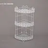 Estante de almacenamiento triangular de tres capas para inodoro sin perforaciones estante de almacenamiento de esquina de cocina estante de pared de suelo