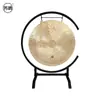 Gong de Cobre Fangou Baño de Sonido Terapia de Sanación Meditación Profesional Gong de Viento Gong Soporte de Gong en Forma de C para Yoga Modelo Exquisito