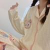 Pijamas de mujer de primavera y otoño de manga larga, lindos y sencillos para el hogar, de alta calidad, estilo nuevo 2023, se pueden usar al aire libre, traje de talla grande