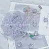 Nueva Caja de Cuentas de Flor de Ciruelo Checa Imitación con Recubrimiento UV de Colores Variados Dulces Color para Teléfono Móvil Aretes Collar DIY Accesorios