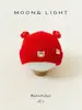 Gorro de Año Nuevo para Bebé Invierno Rojo Carácter de la Fortuna Cálido Cortavientos Unisex Tejido de Lana Gorro con Orejeras para Bebé