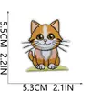 Parche Bordado Termoadhesivo Fiesta de Gatos Parche Bordado de Gatito de Dibujos Animados Parche Decorativo para Bolsa de Juguete de Moda Lindo Miau Miau