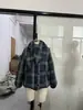 Chaqueta Corta de Algodón a Cuadros Elegante con Capucha Desmontable para Mujer 2025 Estilo Europeo y Americano Transfronterizo Nuevo Estilo Otoño e Invierno