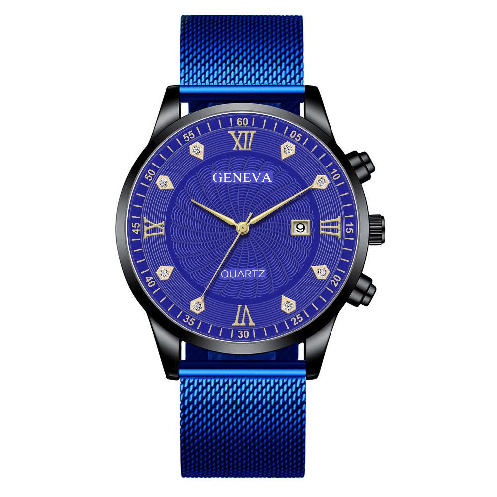 蓝色网带黑壳蓝面银针