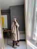 Suéter Poncho con Capucha de Estilo Artístico Perezoso Vintage Suave y Ceroso Cárdigan de Punto Chaqueta Versión Amplia Suelta Otoño e Invierno Nuevo Mujer