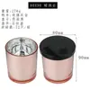 Taza de vidrio electrochapado para vela DIY hecha a mano casera recipiente para vela de aromaterapia de cera de soja Portavelas decoración taza vacía venta al por mayor