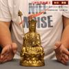 Estátua de Latão do Bodhisattva Ksitigarbha Ksitigarbha Bodhisattva Ksitigarbha Bodhisattva para Casa Molho Três Santos Ornamentos de Bronze Tamanho Grande