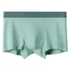 Calzoncillos tipo bóxer de algodón acanalado con rayas verticales, de tiro medio para hombre, empaquetados individualmente, ropa interior de algodón de fibra larga, 100% algodón para adolescentes
