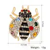 Populares broches de insectos europeos y americanos, creativos pines de mariquita de siete puntos y escarabajos, broches de dibujos animados para camisas, abrigos y ropa