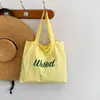 Bolso de Hombro de Nailon con Cordón Estilo Coreano Nuevo para Mujer, Bolso Tote Versátil Rojo y Blanco con Bloques de Color y Estampado de Manzana para el Día a Día