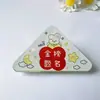 Clip triangular con texto inspirador creativo para notas de estudiantes, clip acrílico antivuelco para documentos, clip de esquina para almacenamiento de papel de prueba