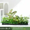 Paisagismo com Plantas Verdes Simulação Floreira Divisória de Piso Arte Floral de Chão Paisagem de Plantas Combinação de Floreira Flor Artificial em Vaso Bonsai Decoração