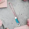 Correa Cruzada Creativa de Moda para Teléfono con Hebilla de Metal, Diseño de Nudos Coloridos, Funda de Teléfono Antiperdida para Pareja, Correa Larga para el Cuello