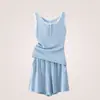 Conjunto Novo de Colete e Shorts Feminino 2026, Estilo Verão Fino, Tamanho Grande para Mulheres Plus Size, Roupa de Casa Versátil