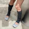 Cubierta de Calcetines de Lana con Rayas Finas y Felpa KS286-JA