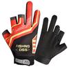 Guantes de Comercio Exterior para Hombres y Mujeres, Tres Dedos Expuestos, Antideslizantes, Deportes al Aire Libre, Ciclismo, Elásticos, Estampados, Delgados, Protección Solar, Pesca, Separación de Dedos para Adultos