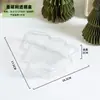 Caja de Embalaje Creativa para Pastel de Navidad 2025 Horneado Postre Galletas Glaseado Galletas Dulces Caja de Regalo Bandeja de Ampolla Transparente