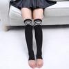 Meias estilo coreano meias longas femininas meias sul-coreanas acima do joelho meias listradas de três barras meias de comprimento médio estudantes meias de futebol de skate estilo japonês mulheres