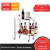 Carro de bar acrílico transparente com rodas carro de serviço com rack de bebidas para dirigir bêbado venda quente transfronteiriça
