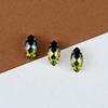 Nuevo 9*18mm ojo de caballo garra dorada turmalina taladro color degradado gema diy joyería piedra cristal joyería al por mayor