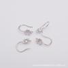 Accesorios de Gancho para la Oreja Cubiertos de Oro de 14K que Conservan el Color Latón Micro-Pavé Zirconio Material de Gancho para la Oreja DIY Hecho a Mano Accesorios para Pendientes Semiterminados