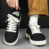 Zapatos de Hombre 2026 Primavera Zapatos Casuales Transpirables Simples de Lona Delgados Versátiles de Moda Zapatos Retro de un Solo Color Tenis Ligeros