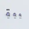Titanio G23 Zirconia de Tres Garras Bola Implante Grado F136 Aleación de Titanio Rosca Interna Arete Hélice Hélice Labio Joyería para Perforación