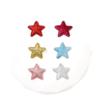 Estampado Ultrasónico Polvo Dorado de 2.5 cm Estrella de Cinco Puntas DIY Pasador Hecho a Mano Accesorios para el Cabello Accesorios para Ropa Fabricante Accesorios al por Mayor