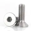 M5m6m8m10 tornillos de cabeza avellanada de acero inoxidable 304 de cabeza hexagonal con hueco tornillos de cabeza plana de cabeza hexagonal venta al por mayor